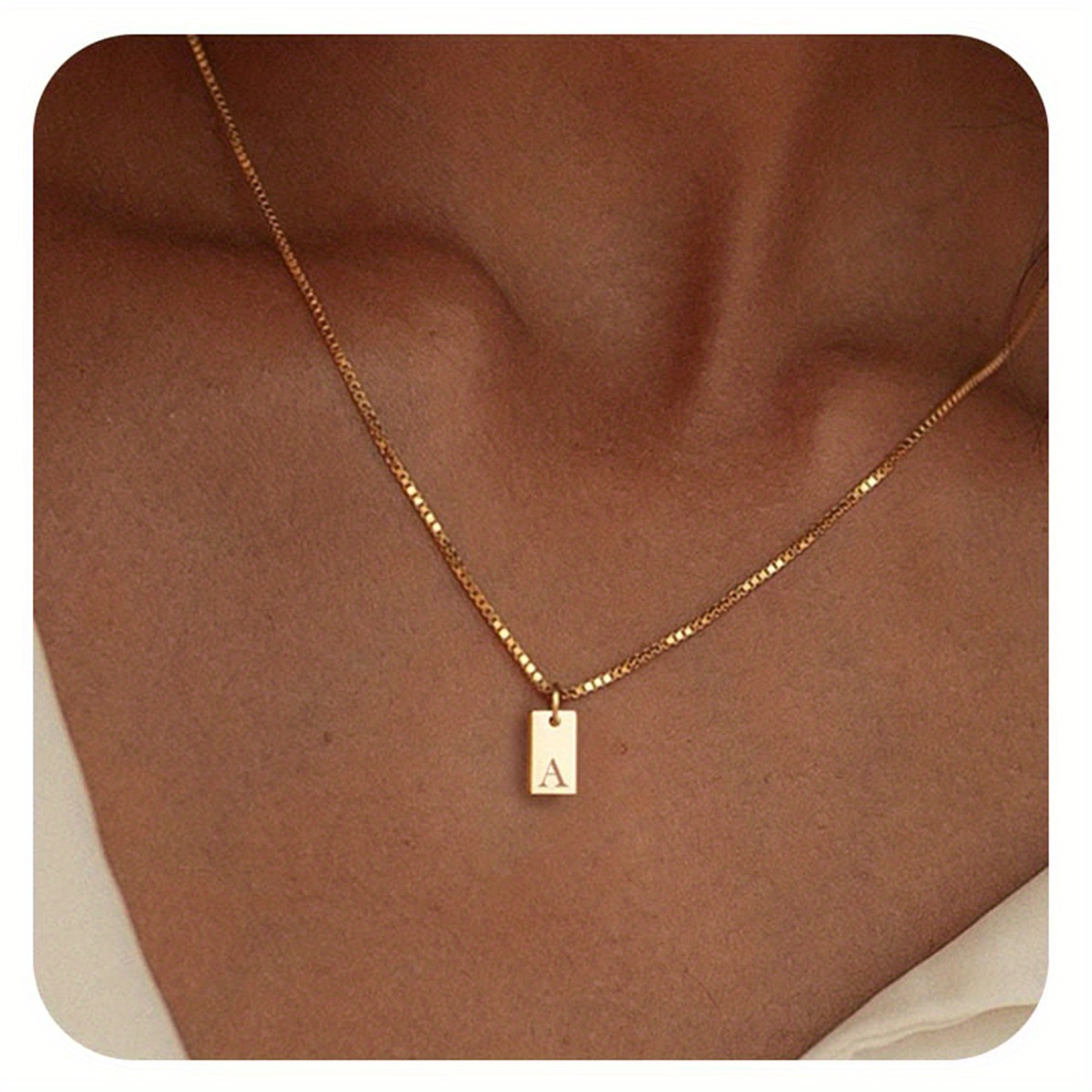 🎁 50% sleva na všechny produkty !🌟Náhrdelník s anglickými iniciálami Náhrdelník ze 14K zlata💫