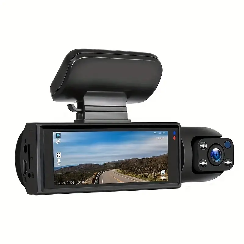 dash cam 3 16 inch black box car night vision dvr vehicle mirror video camera recorder dash cam front built in camera sensor hd night vision car dvr details 3
