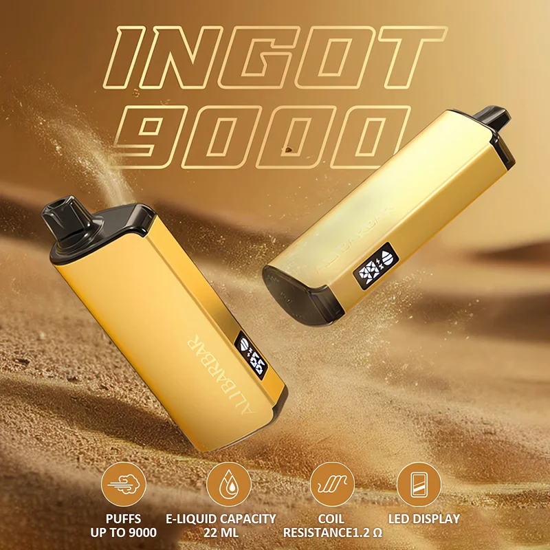 🥇Najlepszy wybór 2025 roku🥇 - Alibarbar Ingot 9000 PUFFS - Bezszwowy, wysokiej jakości design e-papierosa✨