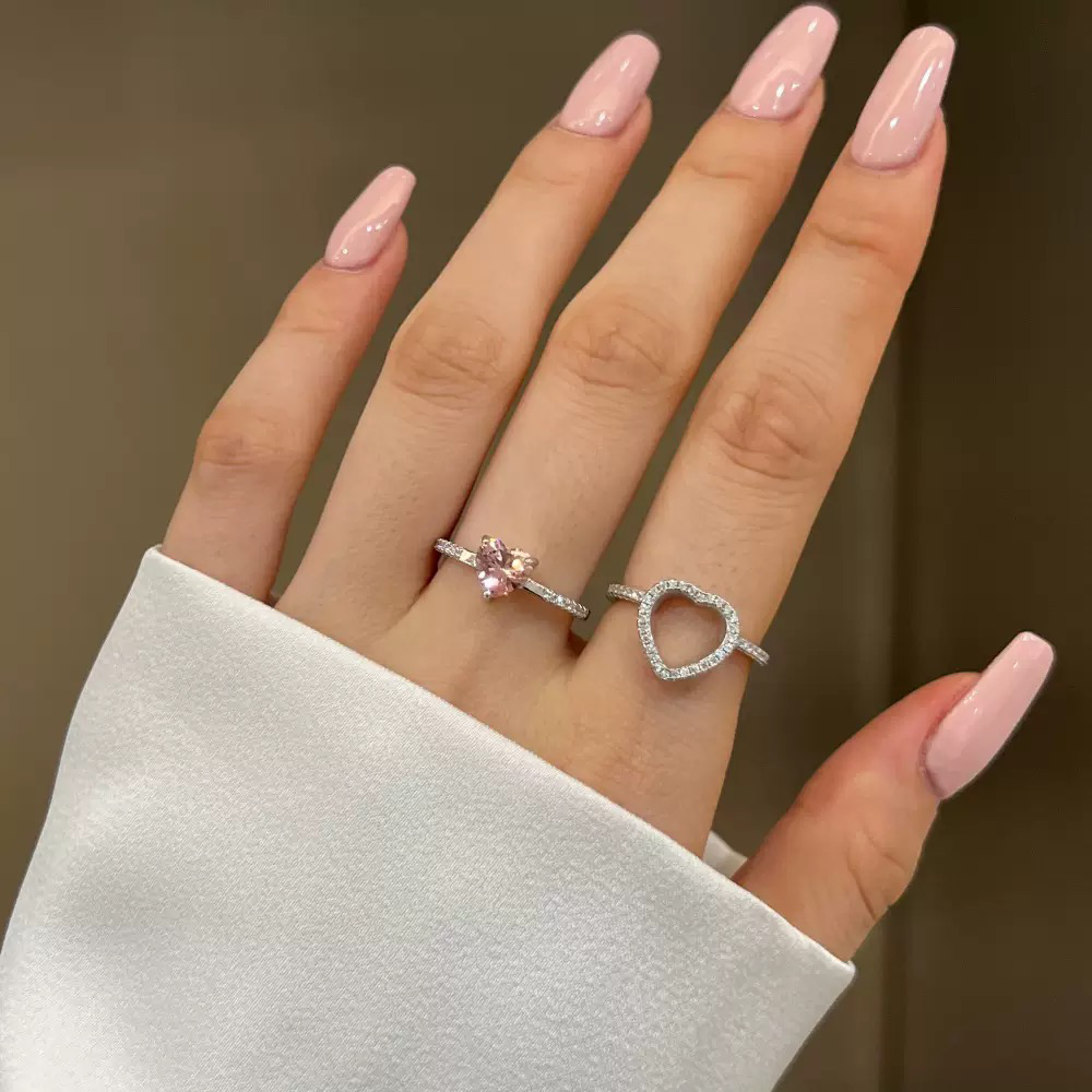 Twinkglo™ Love Zircon Ring Set