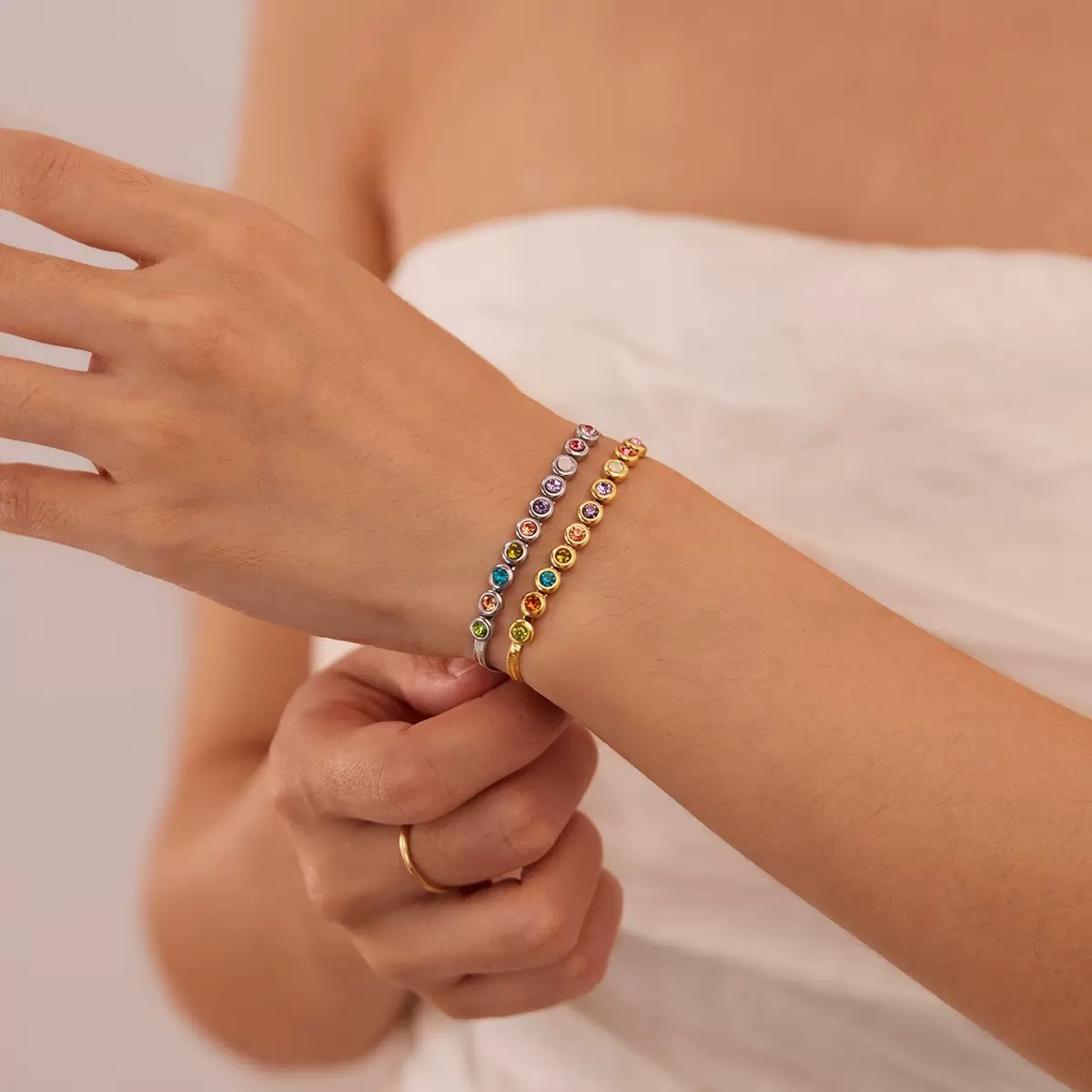 Twinkglo™ Colored Bracelet Zircon