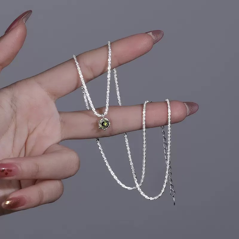 Twinkglo™ Starry Sky Green Zircon Bracelet Necklace