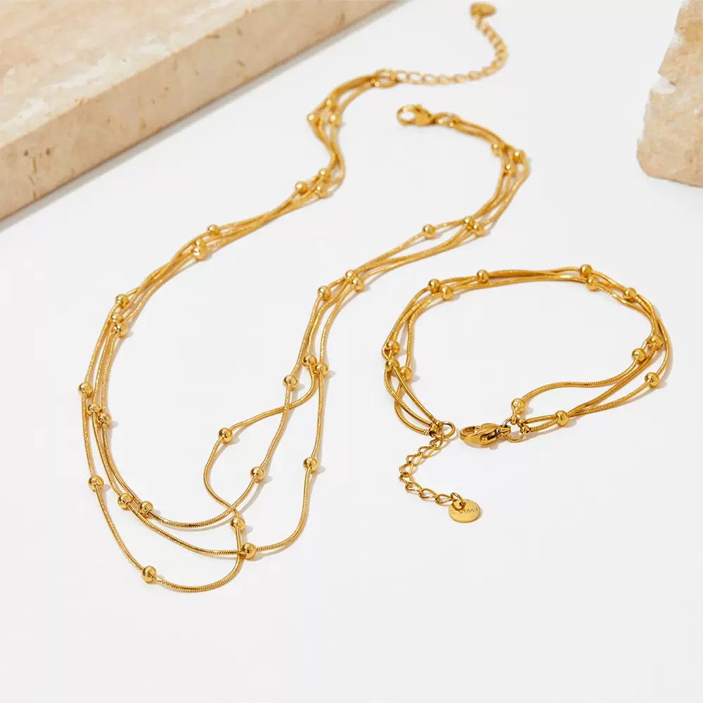 Twinkglo™ multilayer bracelet necklace 