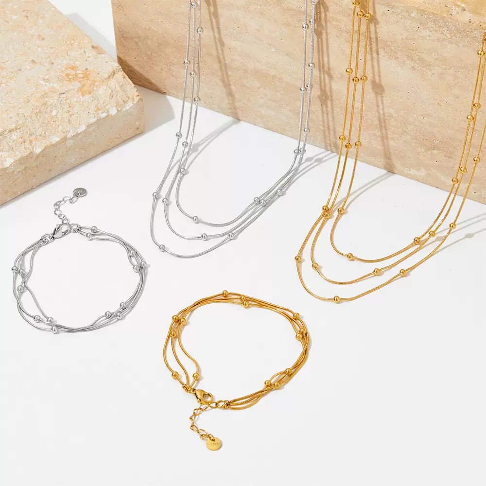 Twinkglo™ multilayer bracelet necklace 