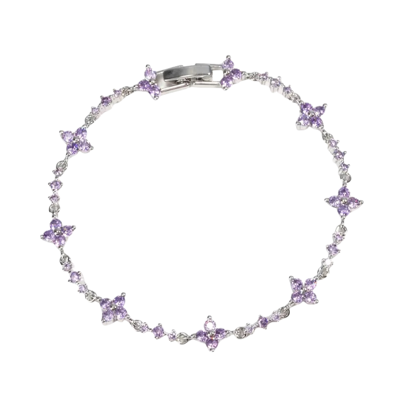 Twinkglo™  flowers Bracelet Zircon 