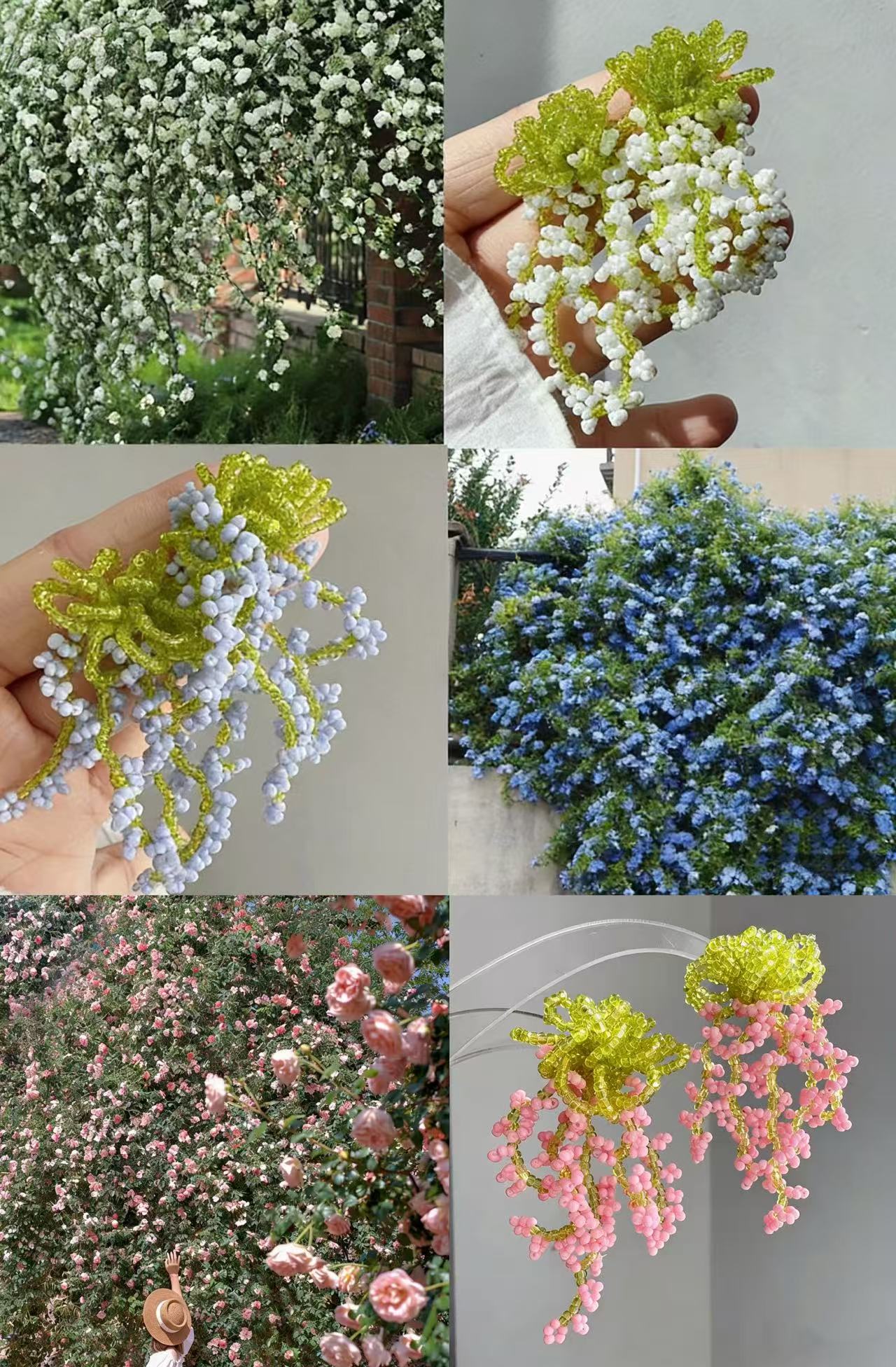 Twinkglo™ Handmade Baby's Breath Cluster Earrings