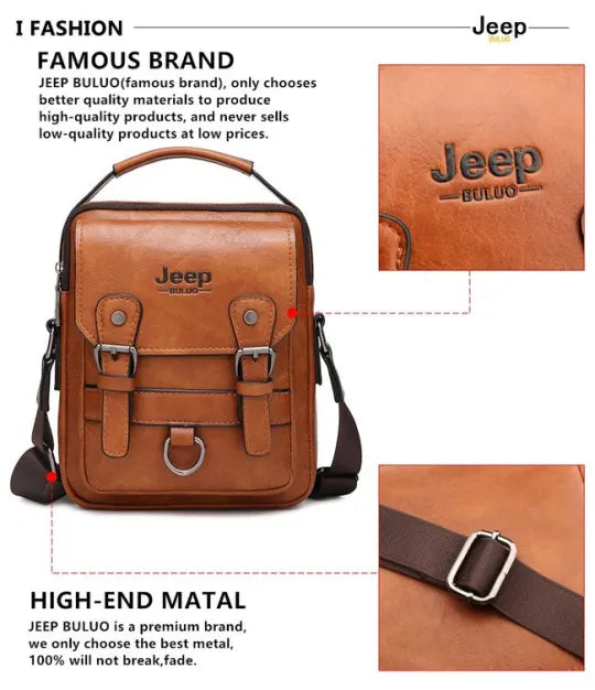 Bolsa masculina JEEP BULUO (encomende hoje e receba gratuitamente uma carteira do mesmo estilo)