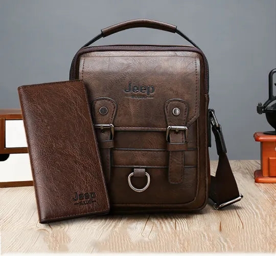 Bolsa masculina JEEP BULUO (encomende hoje e receba gratuitamente uma carteira do mesmo estilo)