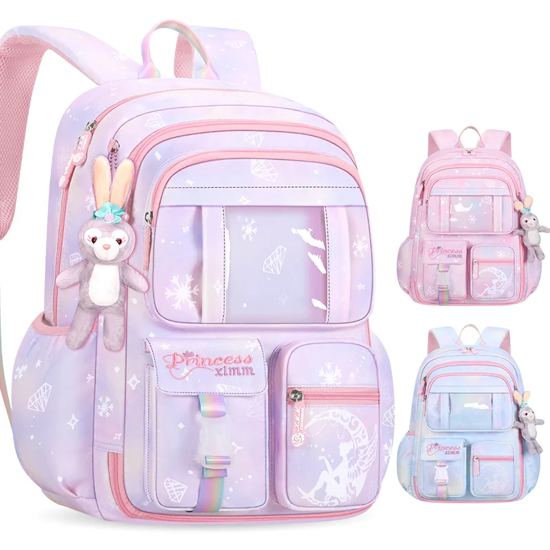 O design de abertura lateral da geladeira é uma mochila sonhadora leve, espaçosa e que reduz o peso para crianças da 1ª à 6ª série (edição limitada)