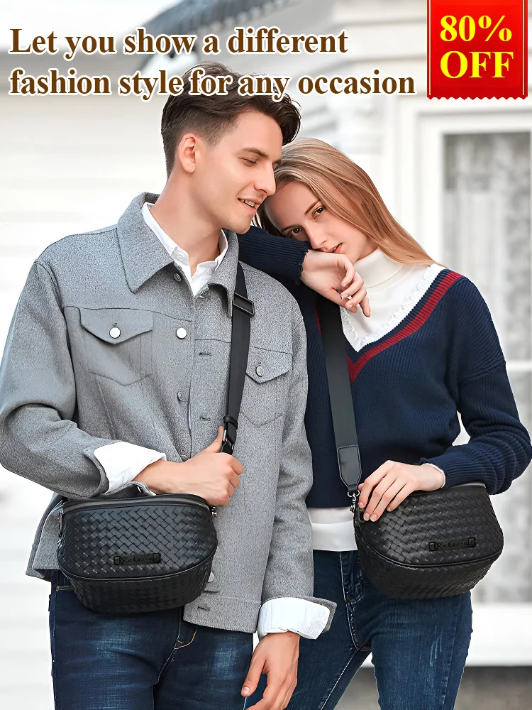 🔥Último dia com 50% de desconto🔥🌟Bolsa de concha de couro bovino de grande capacidade para tecelagem manual👜