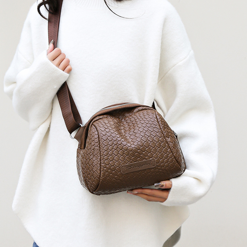 🔥Último dia com 50% de desconto🔥🌟Bolsa de concha de couro bovino de grande capacidade para tecelagem manual👜