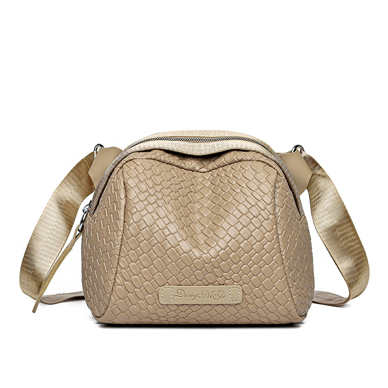 🔥Último dia com 50% de desconto🔥🌟Bolsa de concha de couro bovino de grande capacidade para tecelagem manual👜