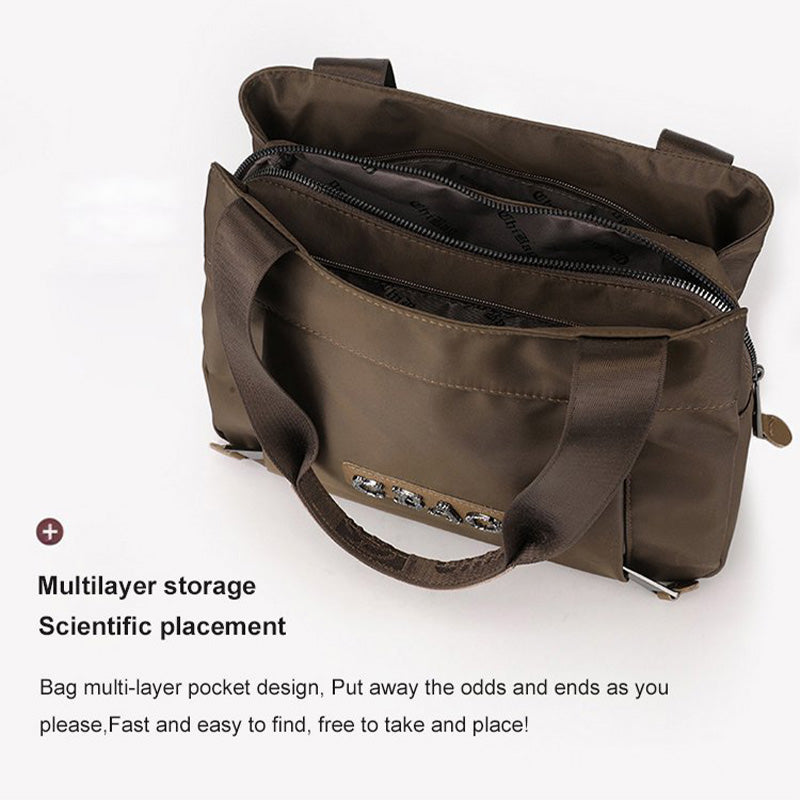 Bolsa de ombro de náilon de grande capacidade e moda simples (49% de desconto)