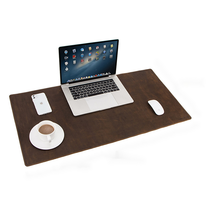 Large Crazy Horse Leather Mouse Pad