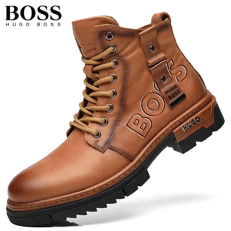 Pánske topánky BOSS®2024 z mäkkej hovädzej kože (Nový rok v internetových obchodoch)