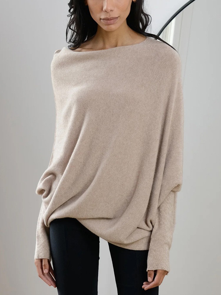 Asimetrični pulover na zavitek
