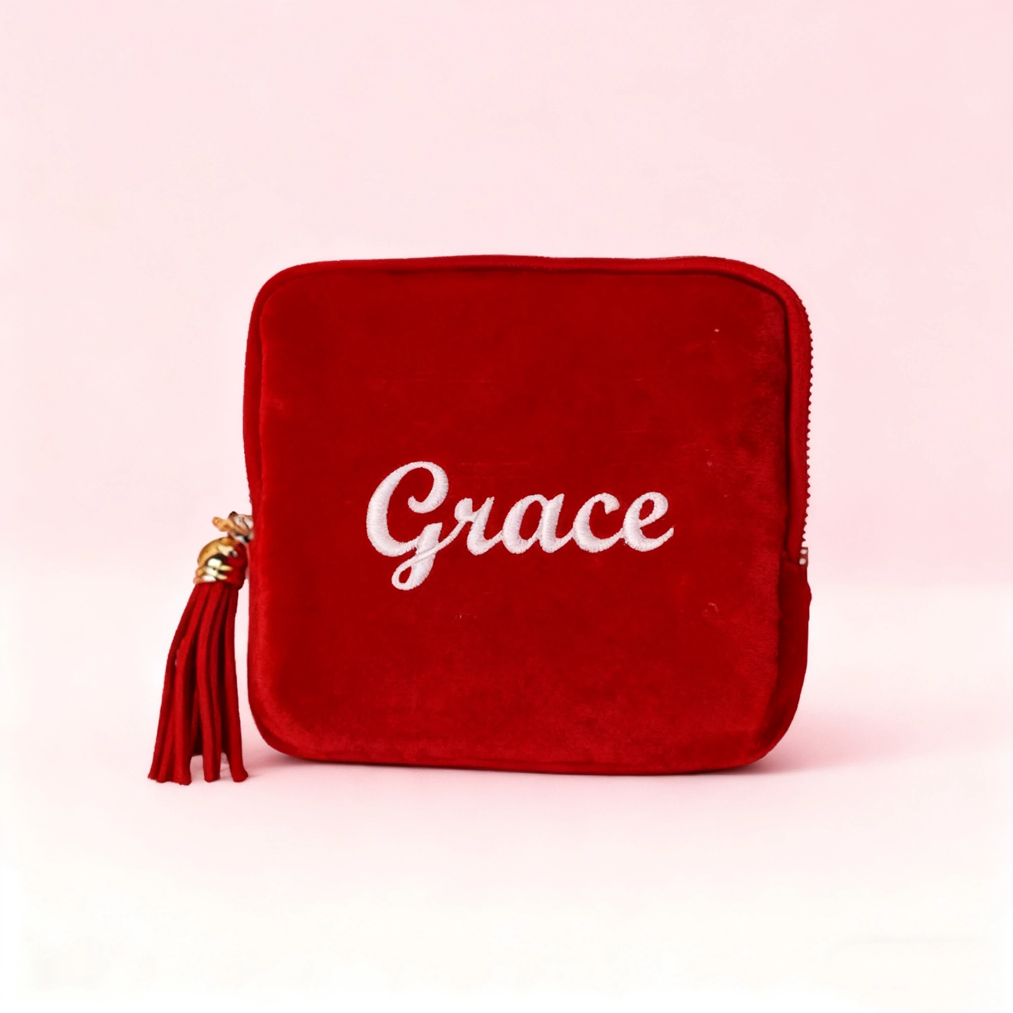 Personalized Embroidered Travel Jewelry Organizer Case for Unique & Love | JNSBag117