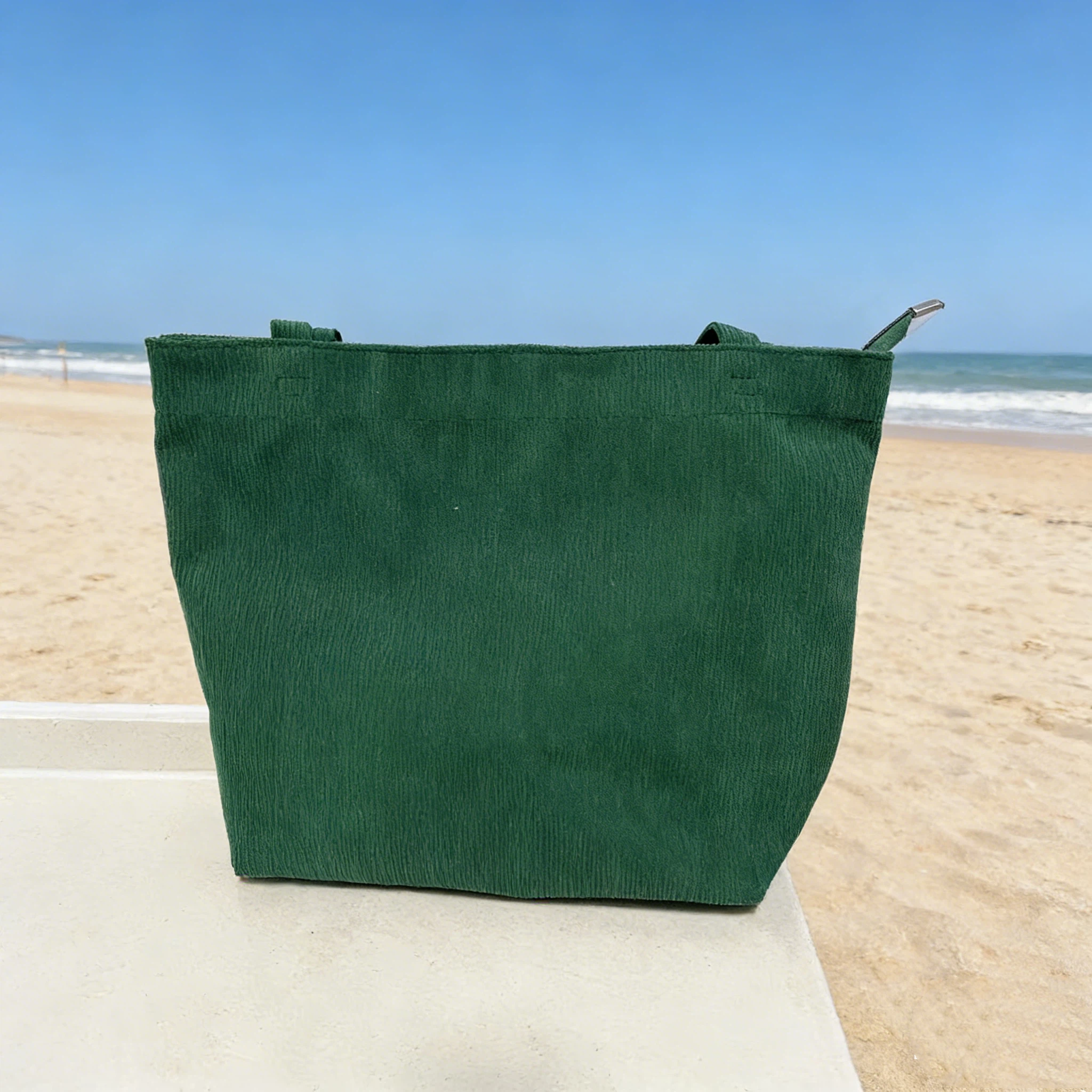 Personalized Hand Embroidered Corduroy Tote Bag for Unique & Love | JNSBag133