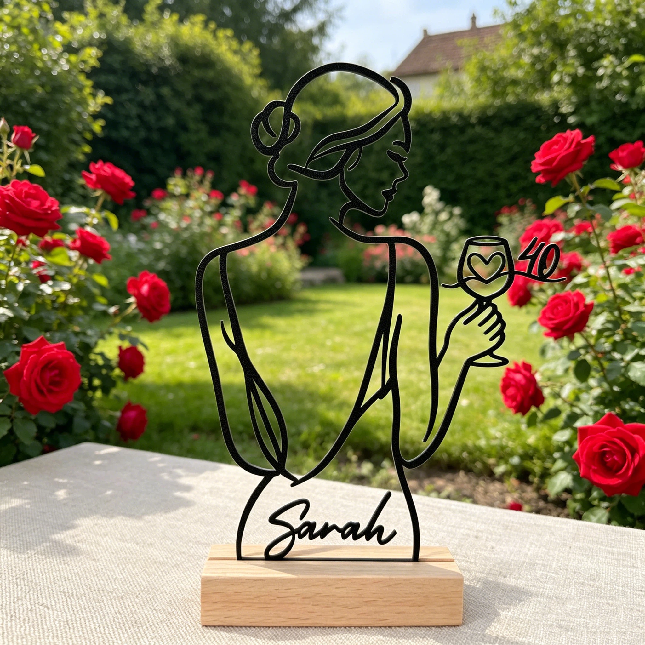 Personalized Name Line Art Birthday Decor for Unique & Love | JNSDec212