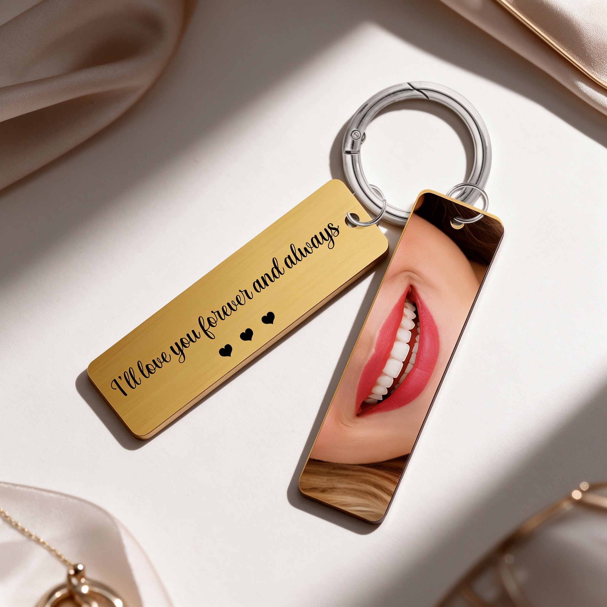 Personalized Eye Photo Aluminum Keychain for Unique and Love | JNSDec229