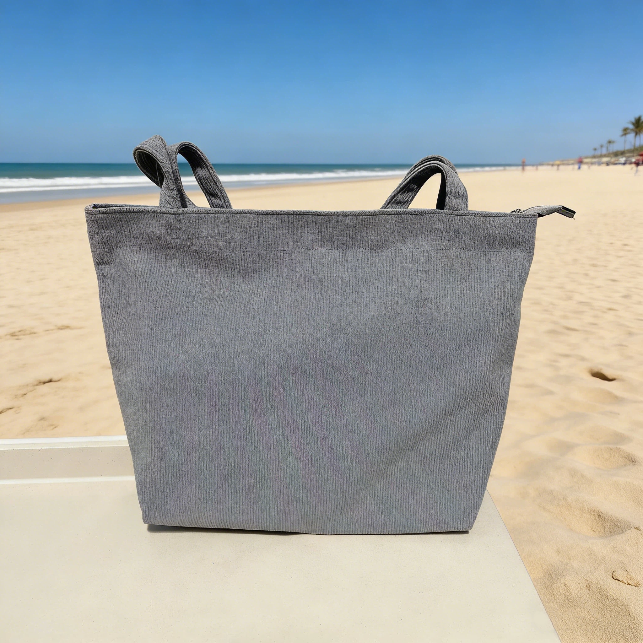 Personalized Hand Embroidered Corduroy Tote Bag for Unique & Love | JNSBag133