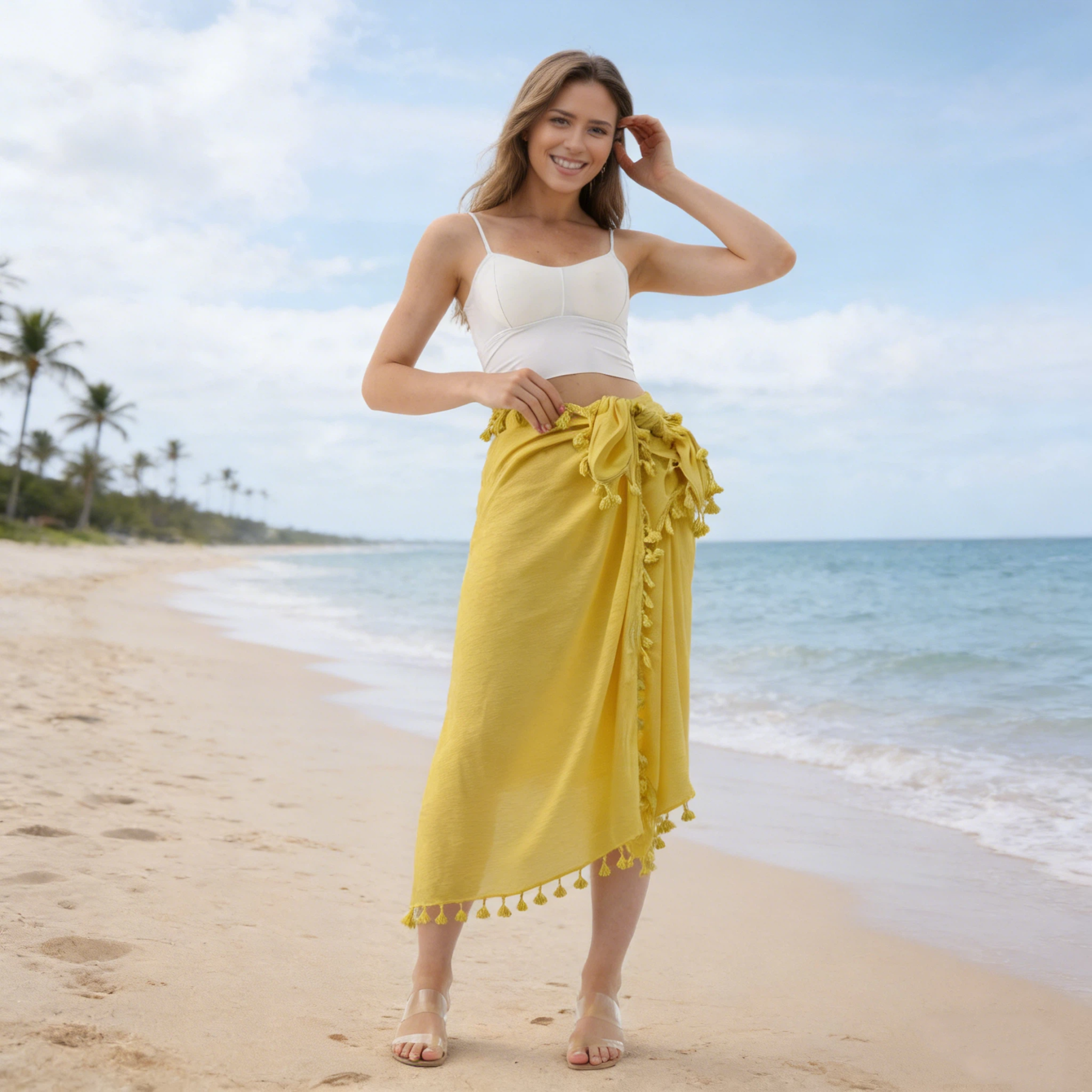 Personalized Embroidered Wedding Bachelorette Beach Sarong For Unique & Love | JNSTowel11