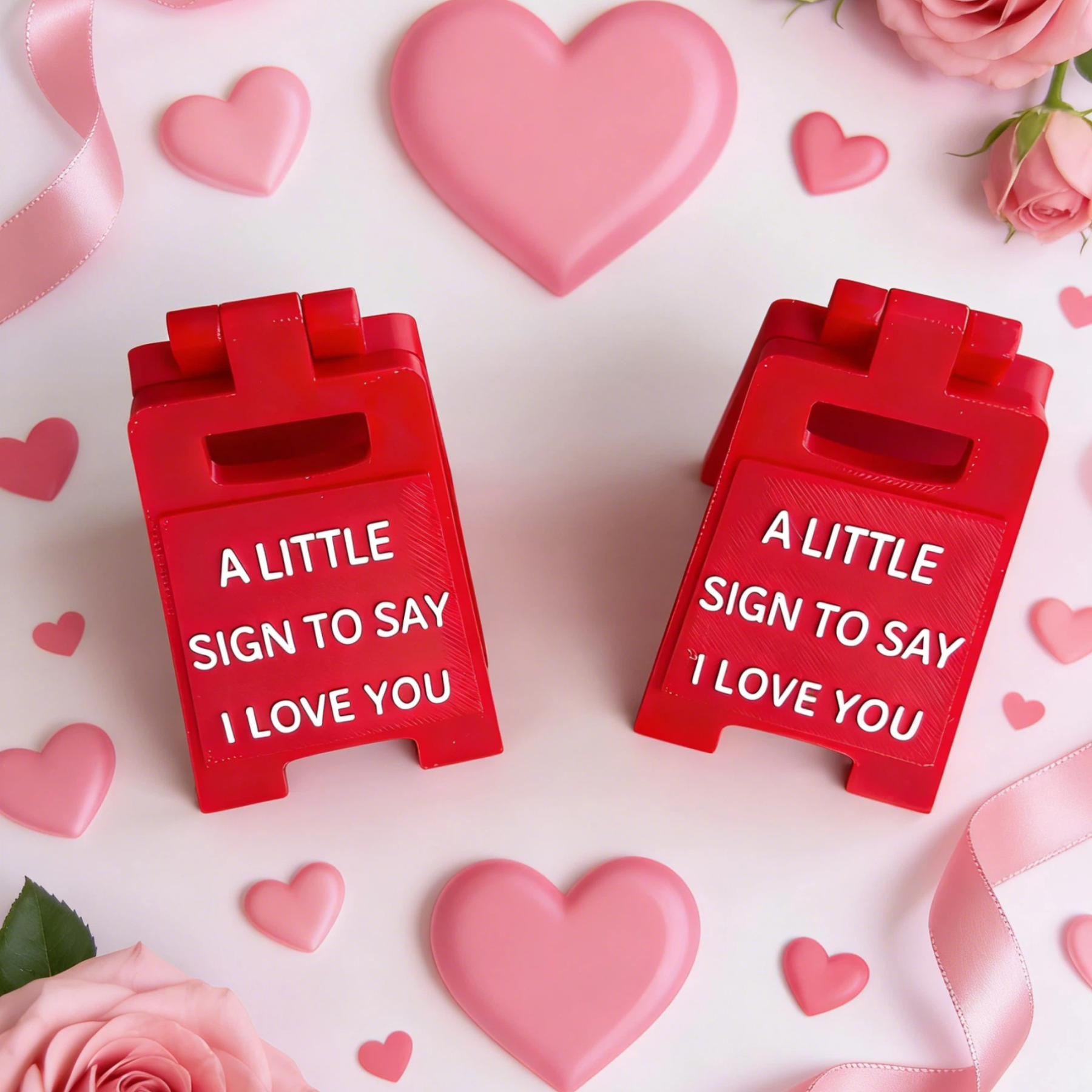 Personalized Romantic Love Message 3D Printed Sign Decor | JNSDec193