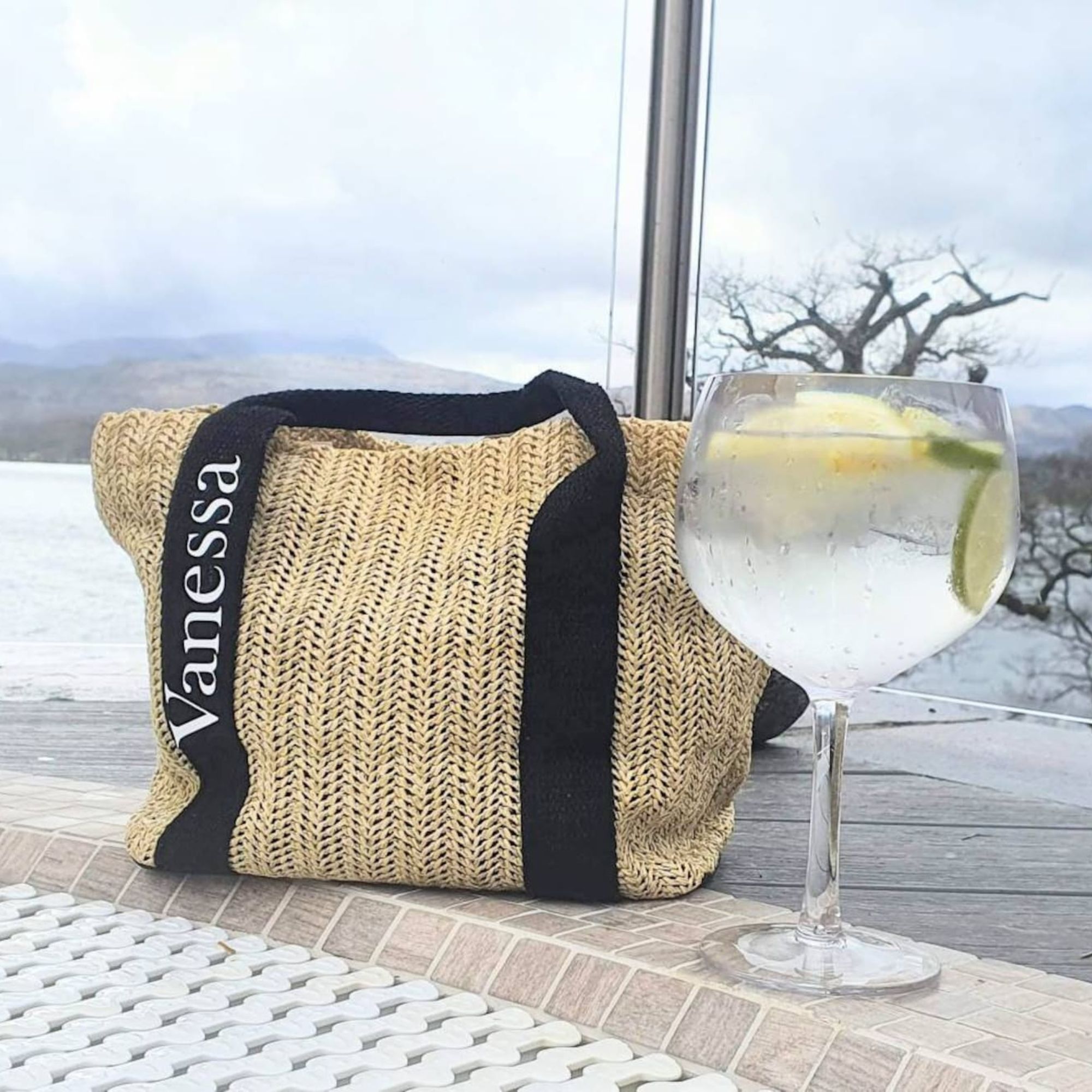 Personalized Name Straw Bag for Unique & Love | JNSBag25