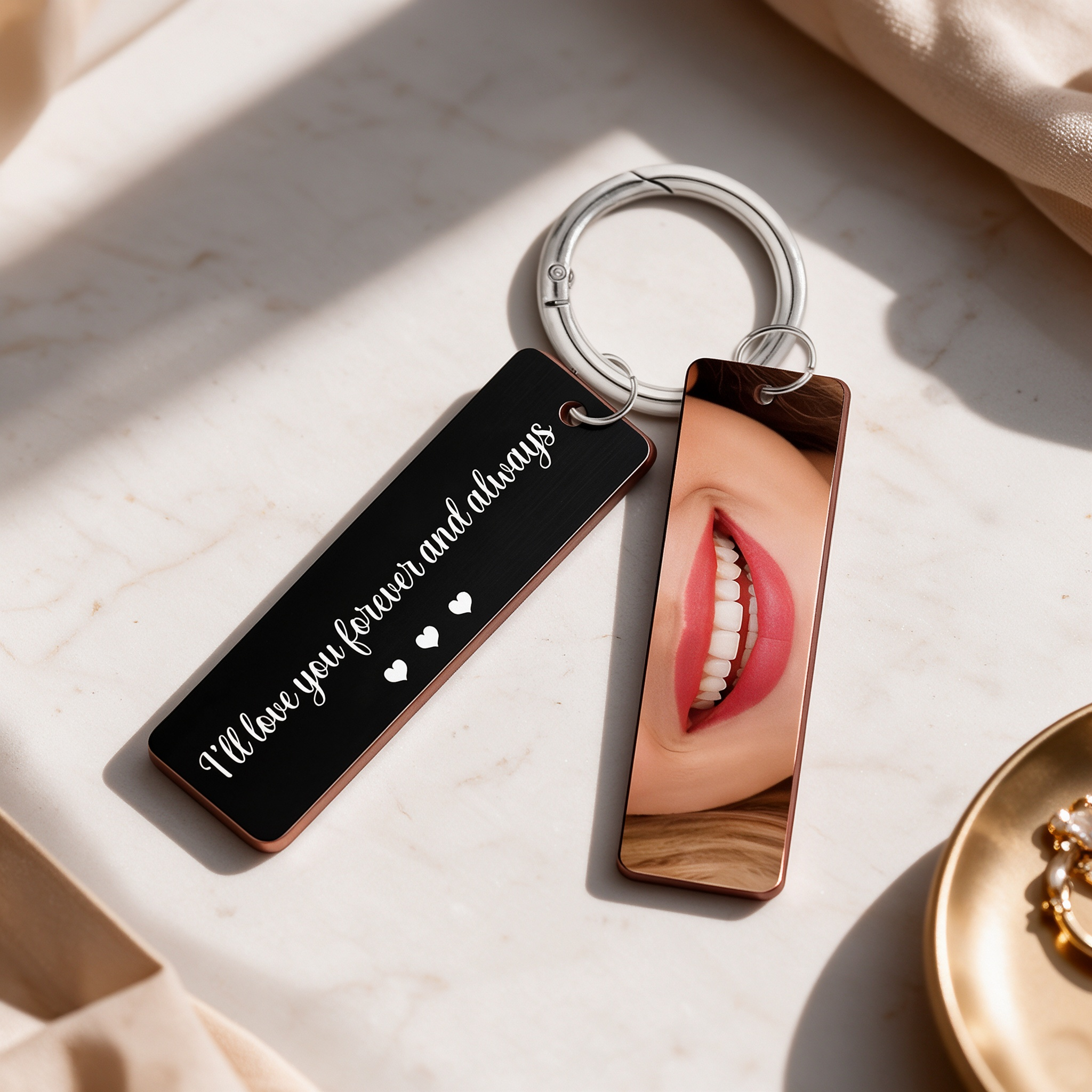 Personalized Eye Photo Aluminum Keychain for Unique and Love | JNSDec229