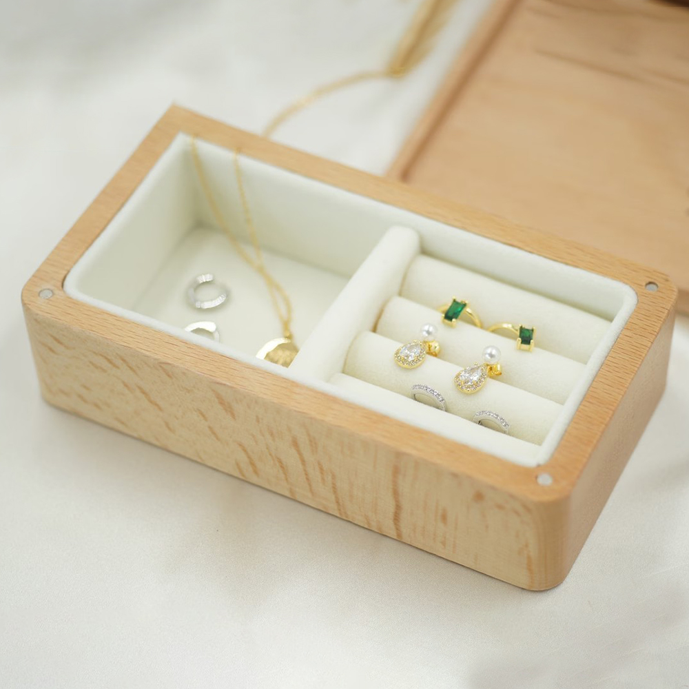 Personalized Birth Flower Wood Jewelry Box for Unique & Love | JNSDec54
