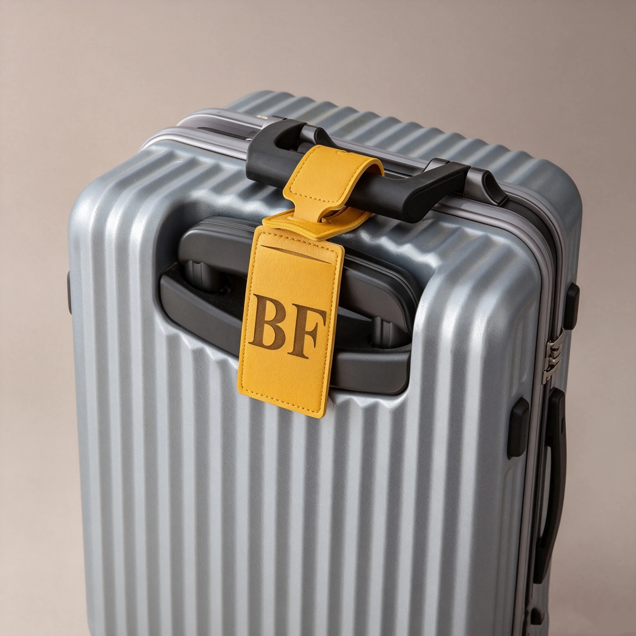 Personalized Monogram Engraved Leather Luggage Tags for Unique and Love | JNSDec219