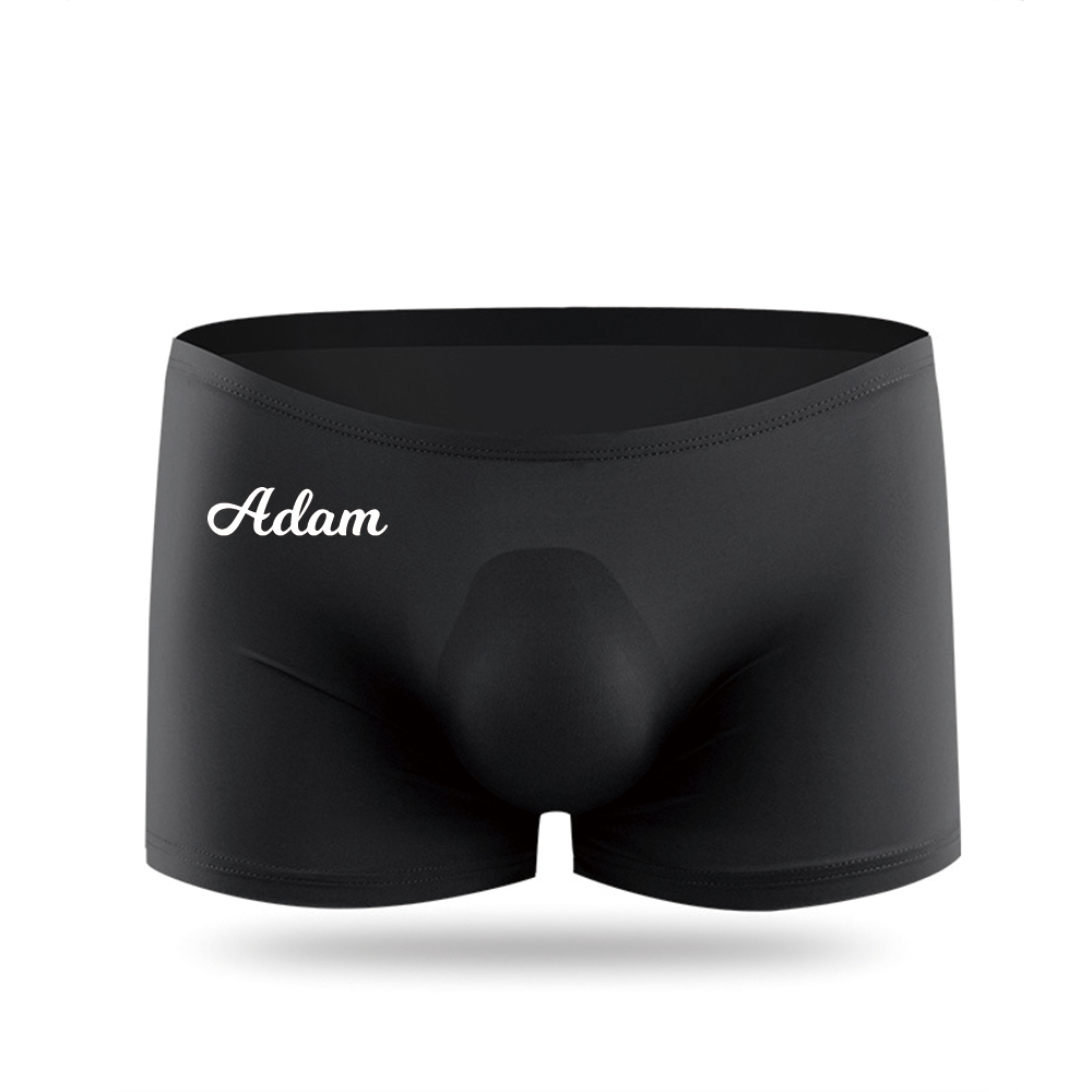 Personalized Name Men's Ice Silk Breathable Underwear for Unique & Love | JNSCloth30