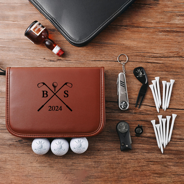 Personalized Leather Monogram Multifunctional Golf Bag | JNSBag74