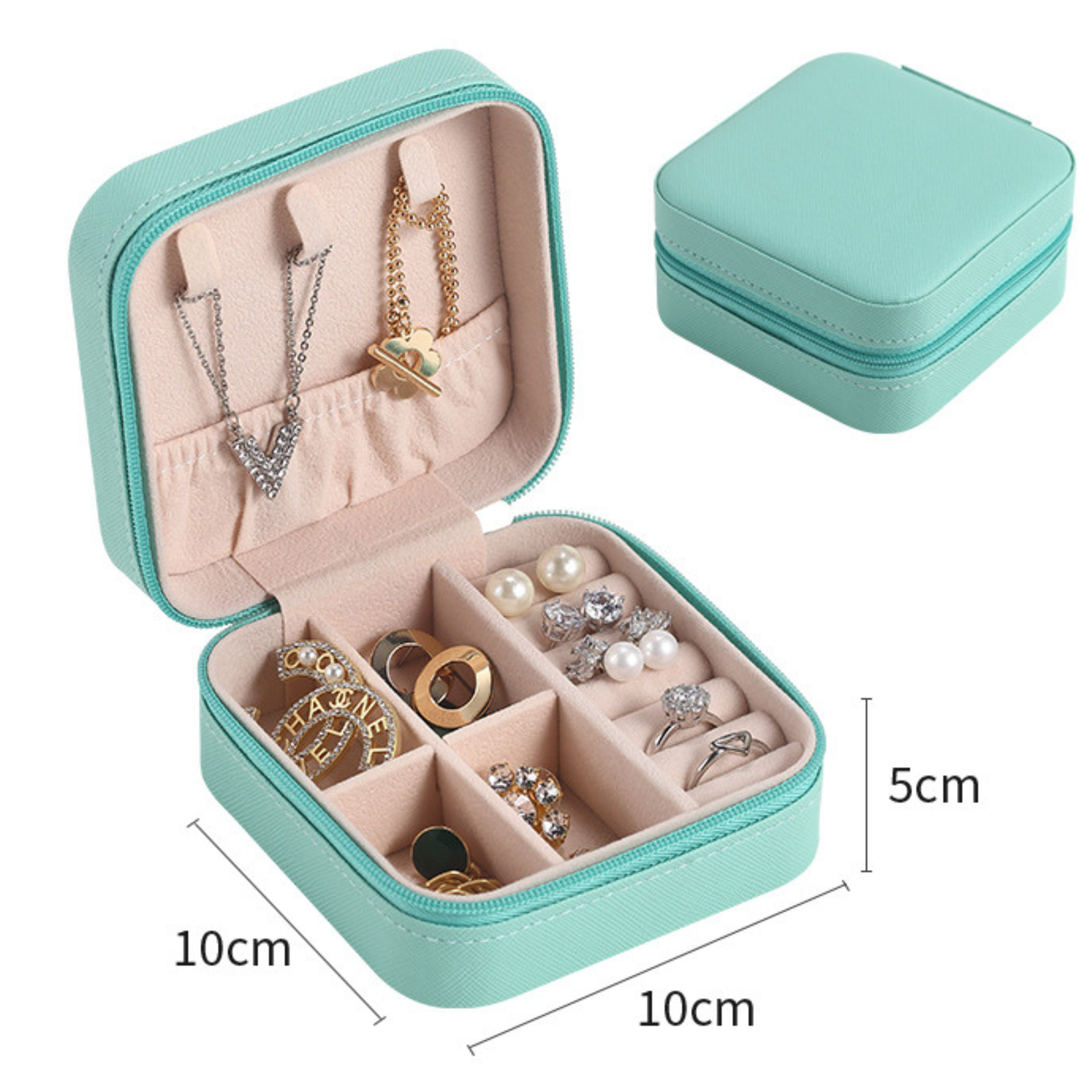 Personalized Initial Jewelry Box for Unique & Love | JNSBag09