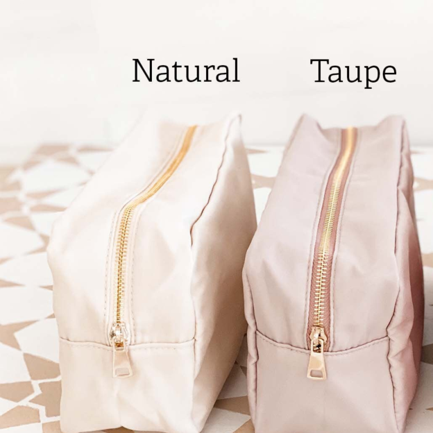 Personalized Varsity Letter Makeup Bag