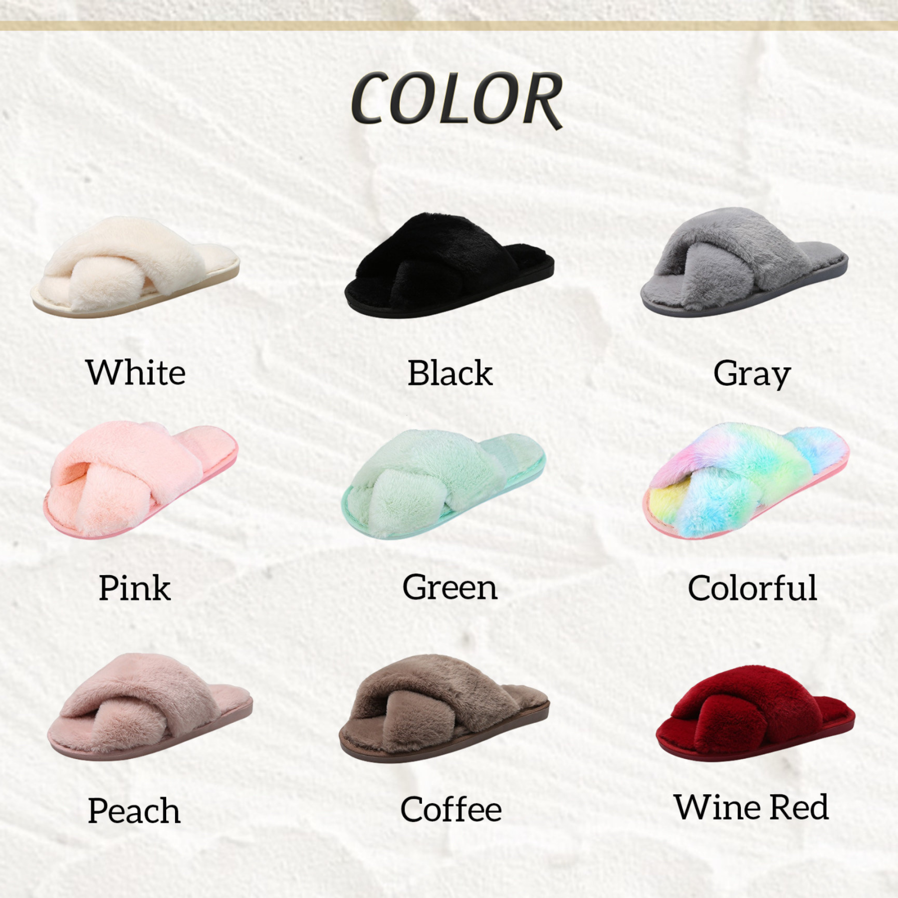 Personalized Bride Gift Pearls Rhinestone Fluffy Slippers for Unique & Love | JNSCloth10