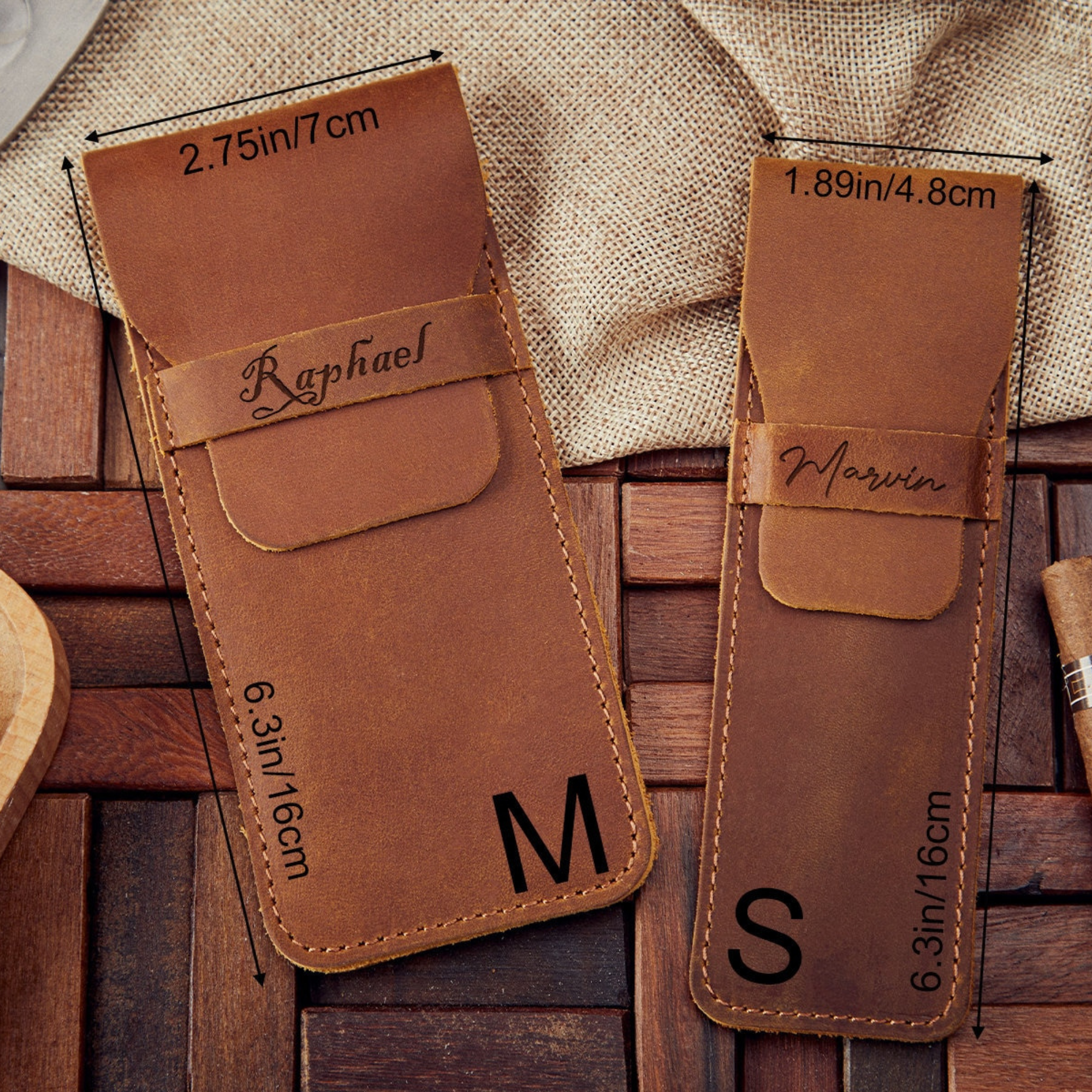 Personalized Engraved Leather Cigar Case for Unique & Love | JNSBag06