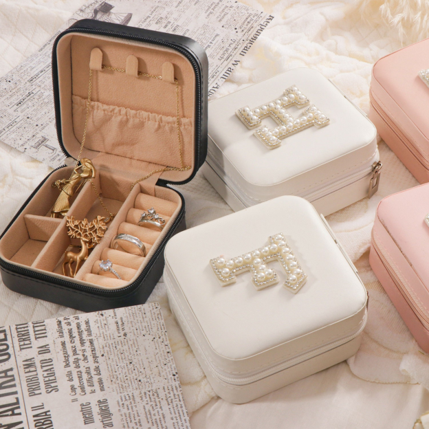 Personalized Initial Jewelry Box for Unique & Love | JNSBag09
