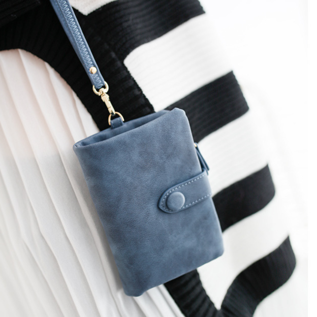 Personalized Tri-Fold Birth Flower Leather Wallet Card Holder for Unique & Love | JNSBag10