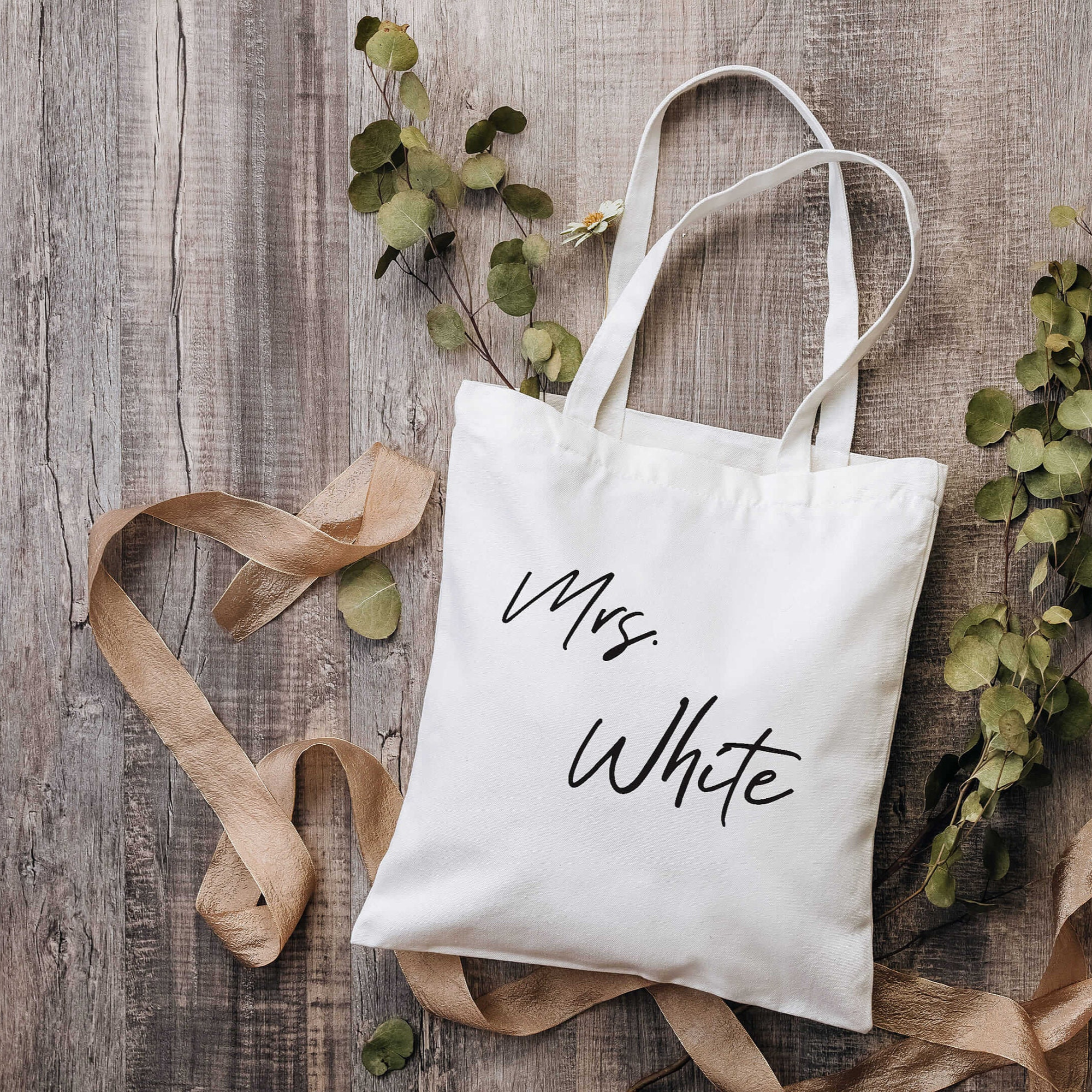 Personalized Birth Month Flower Canvas Tote Bag for Unique & Love | JNSBag12