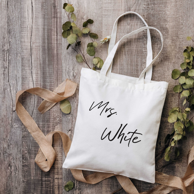 Personalized Birth Month Flower Canvas Tote Bag for Unique & Love | JNSBag12