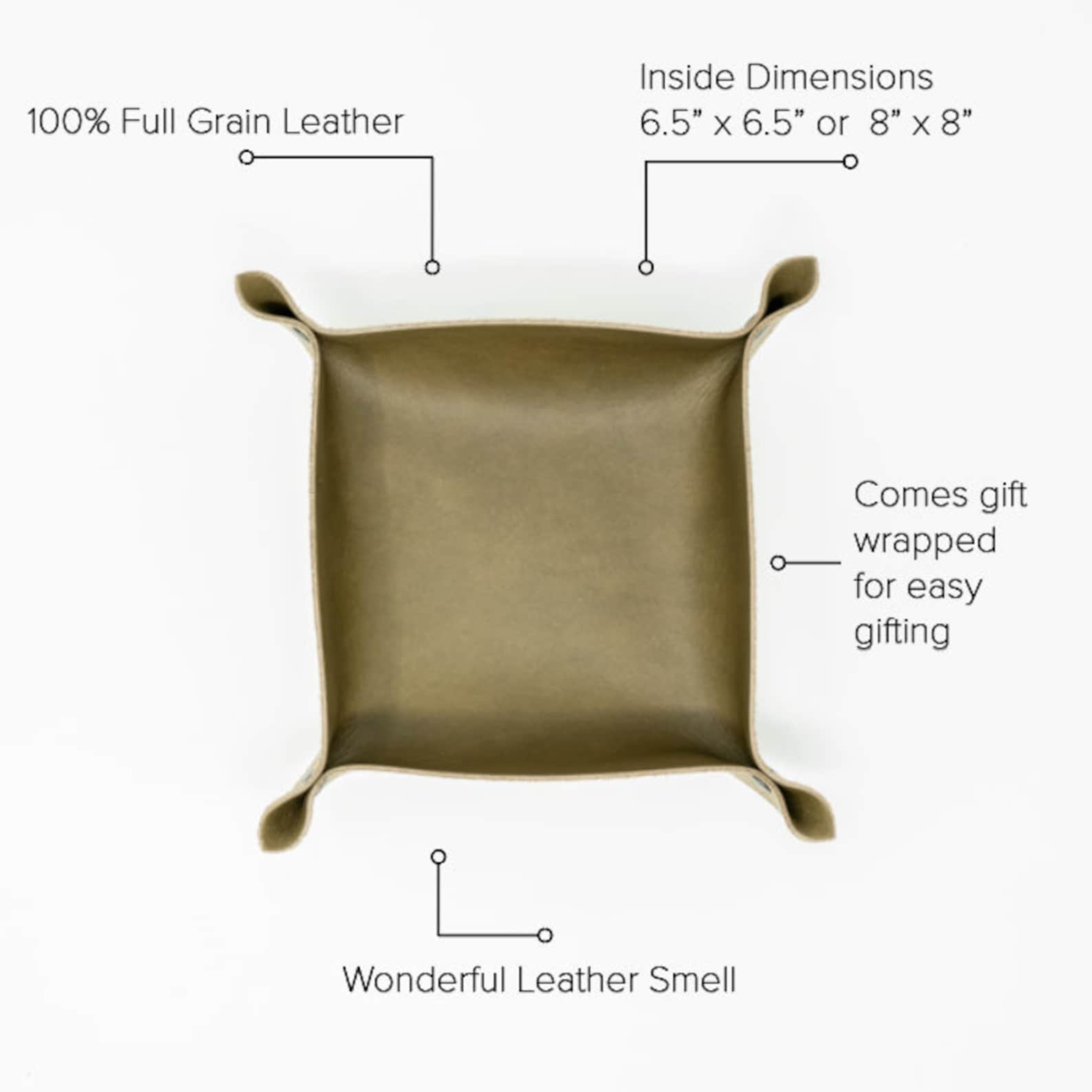 Personalized Leather Tray for Unique & Love | JNSDec27