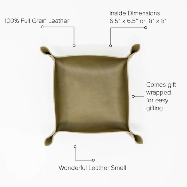 Personalized Leather Tray for Unique & Love | JNSDec27