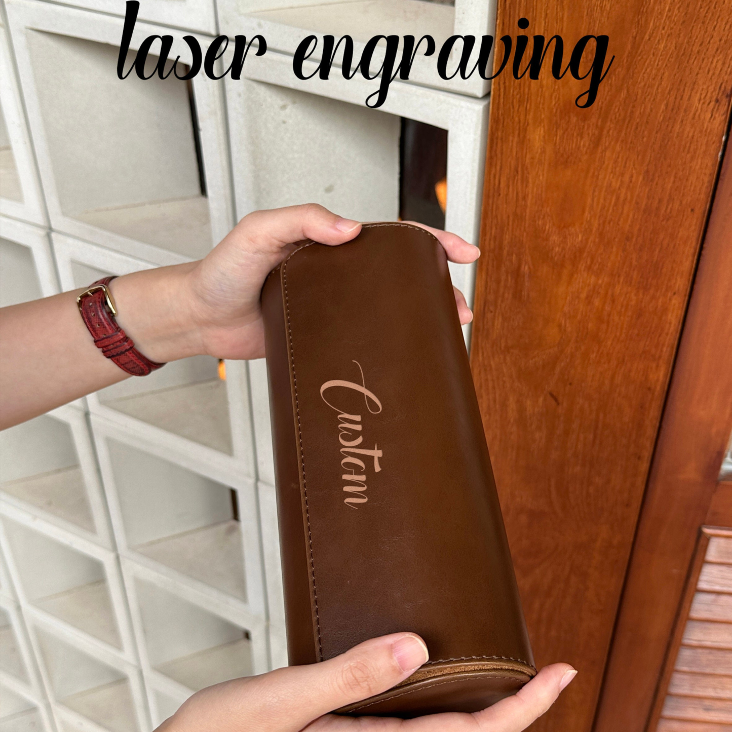  Personalized Leather Watch Case for Unique & Love | JNSBag15