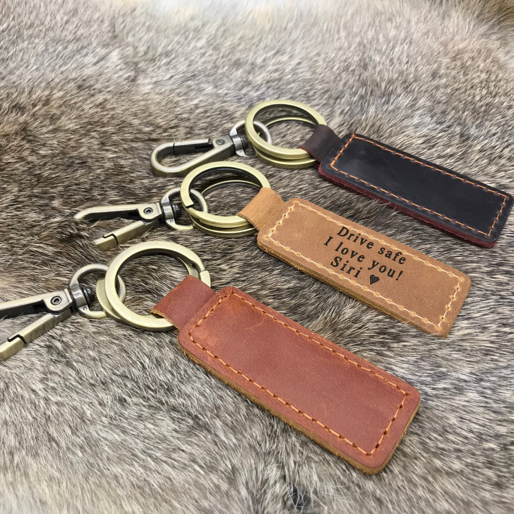Personalized Engraved Leather Key Chain for Unique & Love | JNSDec32