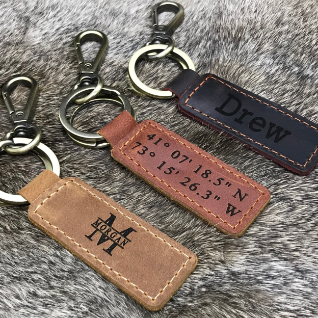 Personalized Engraved Leather Key Chain for Unique & Love | JNSDec32