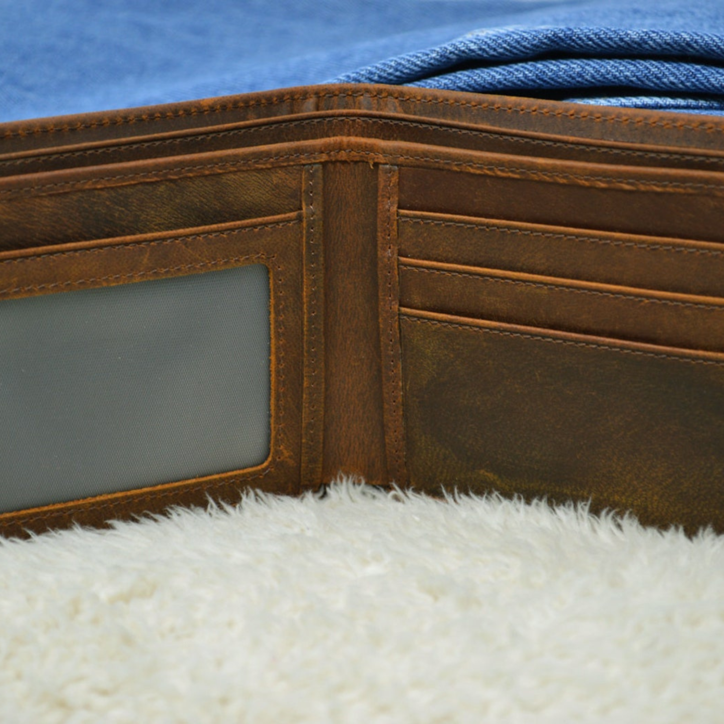 Personalized Engraved Leather Wallet for Unique & Love | JNSBag18