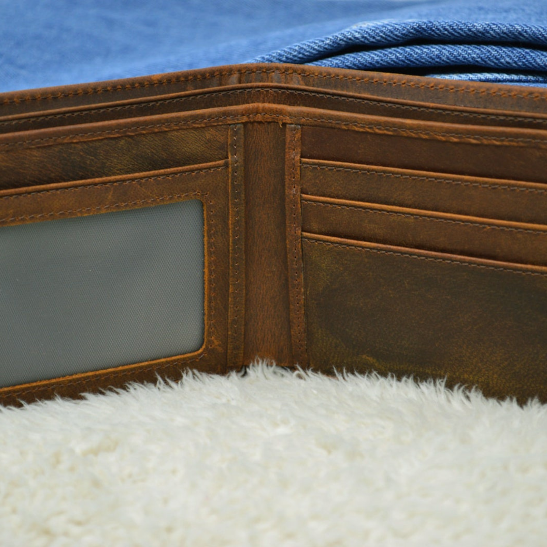 Personalized Engraved Leather Wallet for Unique & Love | JNSBag18