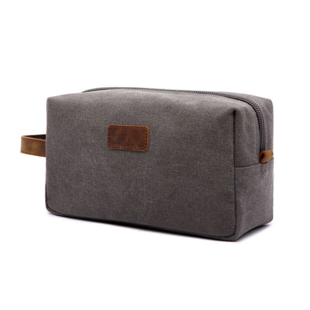 Personalized Leather Monogram Engraved Toiletry Bag for Unique & Love | JNSBag20