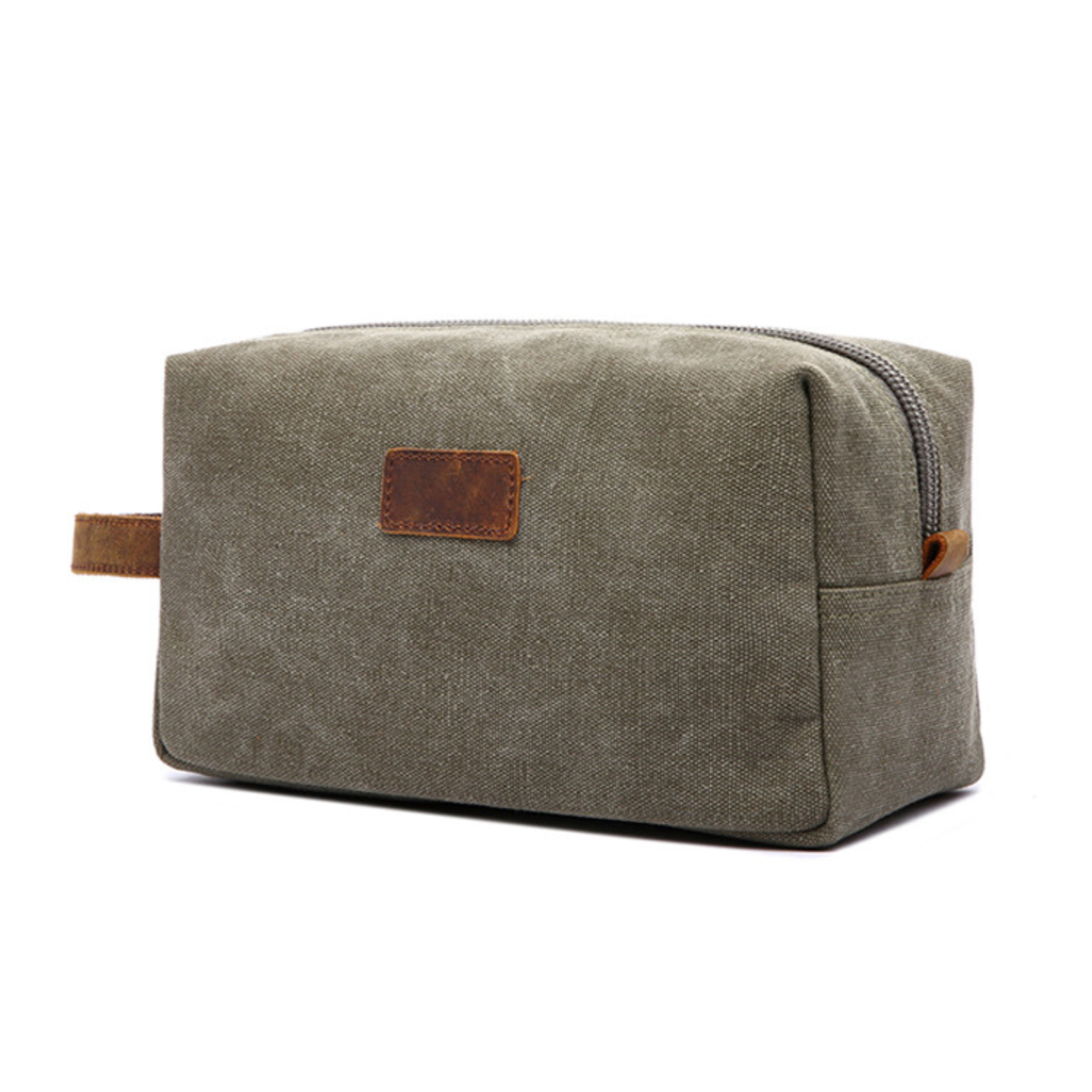 Personalized Leather Monogram Engraved Toiletry Bag for Unique & Love | JNSBag20